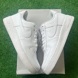 Nike White Low Air Force 1s Size 10