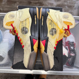 Jordan Off White Sail 5s Size 12