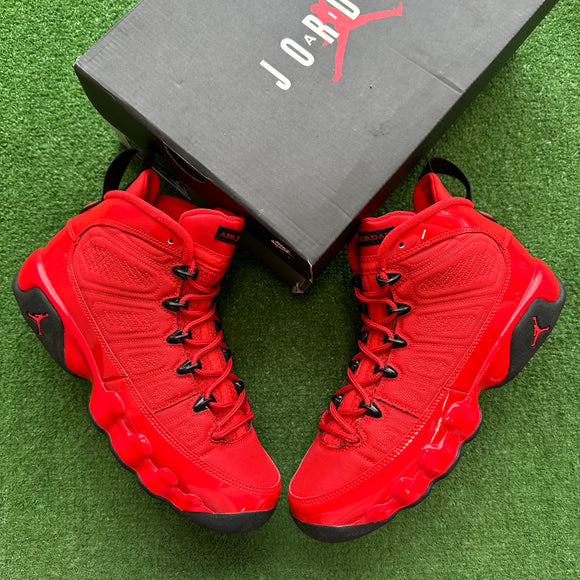 Jordan Chile Red 9s Size 6.5Y