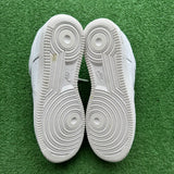 Nike White Low Air Force 1s Size 10