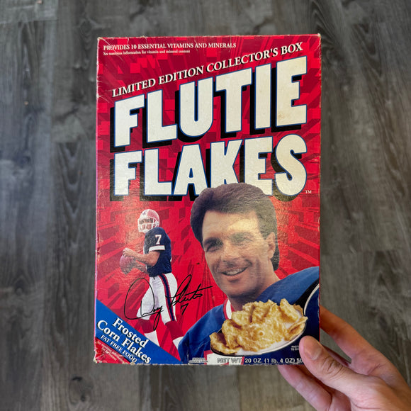 Vintage Buffalo Bills Flutie Flakes Cereal