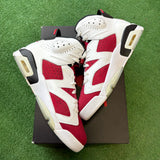 Jordan Carmine 6s Size 10