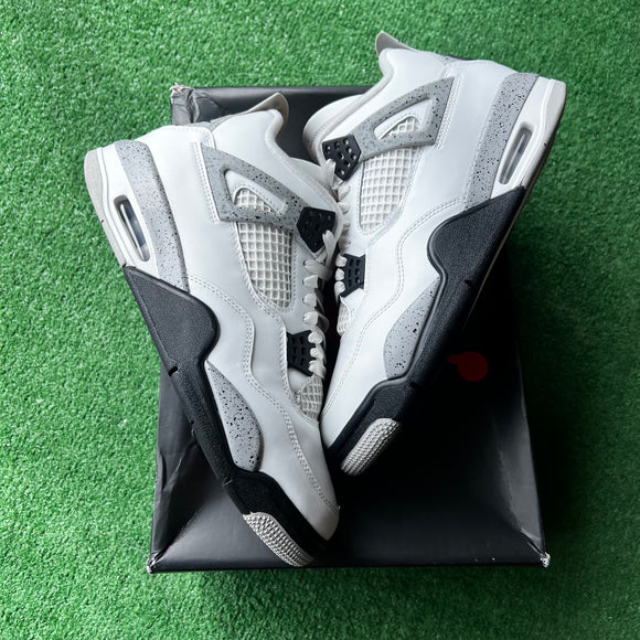 Jordan White Cement 4s Size 9.5