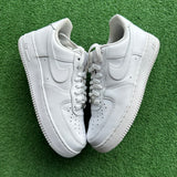 Nike White Low Air Force 1s Size 8