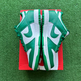 Nike White Malachite Low Dunk Size 6Y