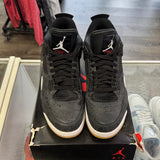 Jordan Laser Black Gum 4s Size 10.5