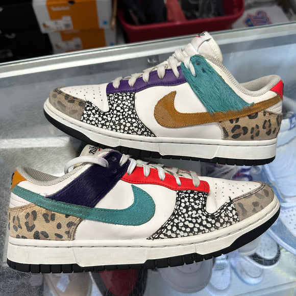 Nike Safari Mix Low Dunks Size 8.5W/7M