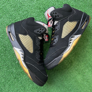 Jordan Black Metallic 5s Size 13