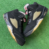 Jordan Black Metallic 5s Size 13