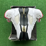 Jordan Silver Tongue Fire Red 5s Size 9.5