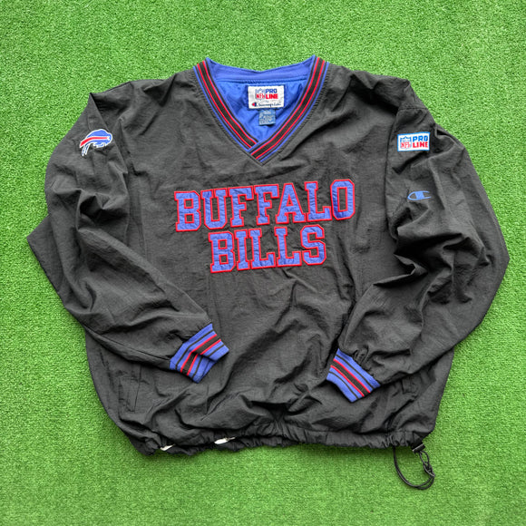 Vintage Buffalo Bills Champion Windbreaker Jacket Size XXL
