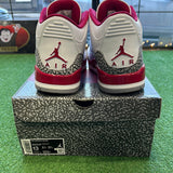 Jordan Cardinal Red 3s Size 13