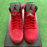 Jordan Red Suede 5s Size 10.5