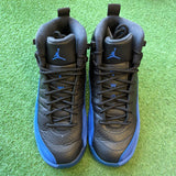 Jordan Black Game Royal 12s Size 5Y