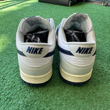 Nike White Midnight Navy Low Dunk Size 11.5