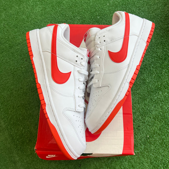 Nike White Picante Red Low Dunks. Size 13. $70.