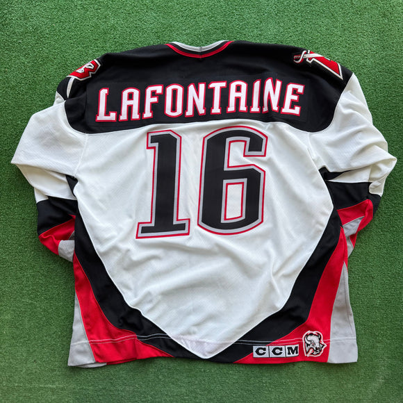 Vintage Buffalo Sabres Pat LaFontaine Jersey Size XL