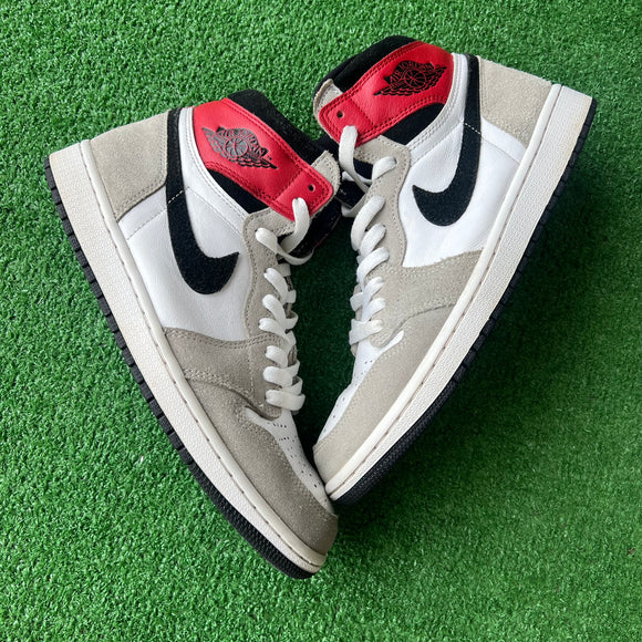 Jordan Light Smoke Grey 1s Size 10