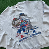 Vintage Buffalo Bills Looney Tunes Crewneck Size L