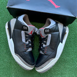 Jordan Black Cement 3s Size 10.5