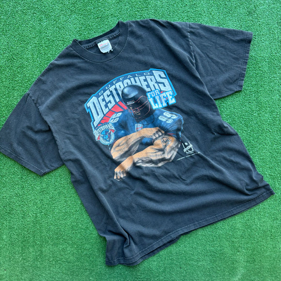 Vintage Buffalo Destroyers Tee Size XXL