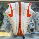 Nike Orange White Air Force 1s Size 8.5
