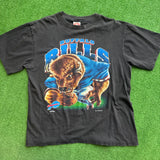Vintage Buffalo Bills Black Character Tee Size XL