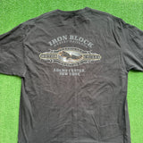 Vintage Harley Davidson Iron Block Tee Size 2XL