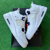 Jordan Metallic Purple 4s Size 6Y