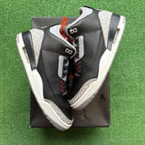 Jordan Black Cement 3s Size 9.5