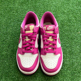 Nike Pink Fascia Low Dunk Size 6Y