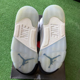 Jordan White Metallic 5s Size 9