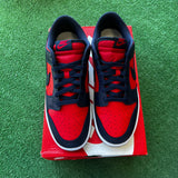 Nike CO.JP University Red Obsidian Low Dunk Size 10