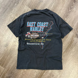 Vintage Harley Davidson Quantico VA Tee Size M