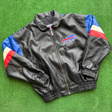 Vintage Buffalo Bills Leather Jacket Size M