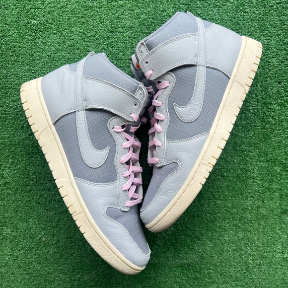 Nike Certified Fresh Grey High Dunks Size 13