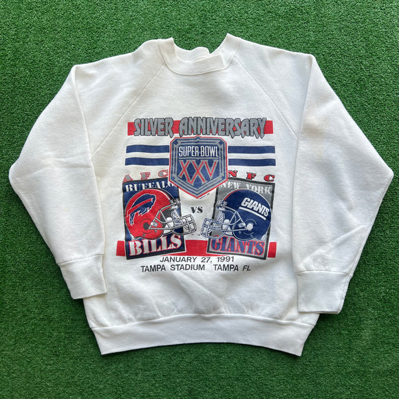 Vintage Buffalo Bills Super Bowl XXV Crewneck Size S