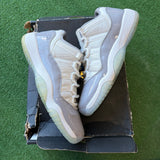 Jordan Cement Grey Low 11s Size 7Y