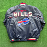 Vintage Buffalo Bills Leather Jacket Size XXL
