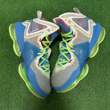 Nike LeBron Ditch Blue Lime Glow 19s Size 10.5