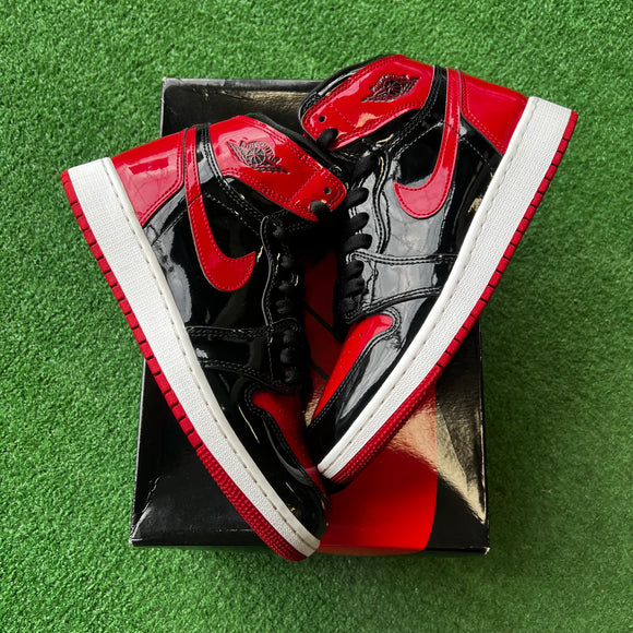 Jordan Patent Bred 1s Size 5.5Y