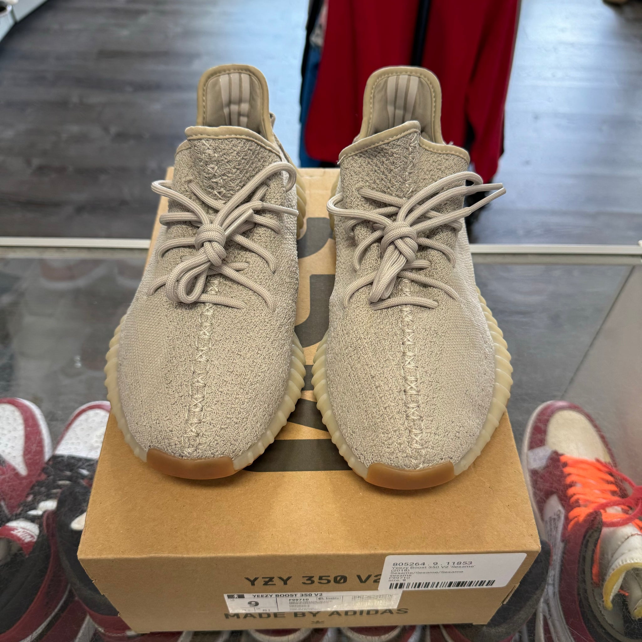 Yeezy Boost 350 V2 Sesame Size 9 Adidas Yeezy Boost 350 V2 Sesame | F99710 main image 4