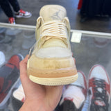 Jordan Off White Sail 4s Size 12W/10.5M