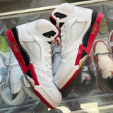 Jordan Black Tongue Fire Red 5s Size 10