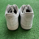 Nike White Low Air Force 1s Size 8