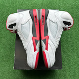 Jordan Black Tongue Fire Red 5s Size 12