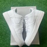 Nike White Low Air Force 1s Size 10