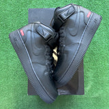 Nike Supreme Black Mid Air Force 1s Size 12
