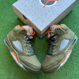 Jordan Olive 5s Size 9
