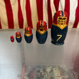 Vintage Buffalo Bills Wooden Russian Dolls